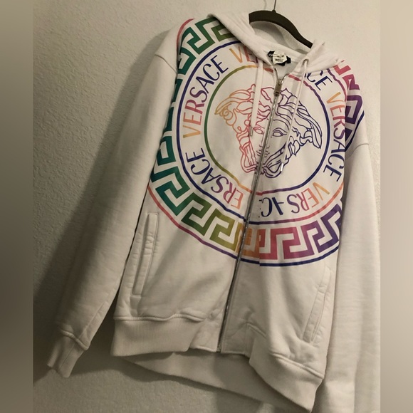 Versace “Medusa Head” Hoodie w/Greek Key Design - Picture 11 of 12